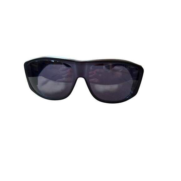 Solar Shield Women's Black Polarized Wear Over Smoke Driving Sunglasses - Picture 1 of 7